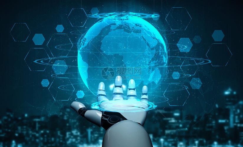 3d提供人工智能对机器人和的开发进行研究以促人们的未来生活数字据